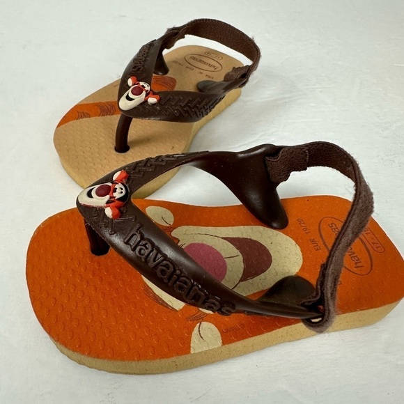 Havaianas Baby Disney Tigger Sandals Sz 4 - Picture 3 of 6